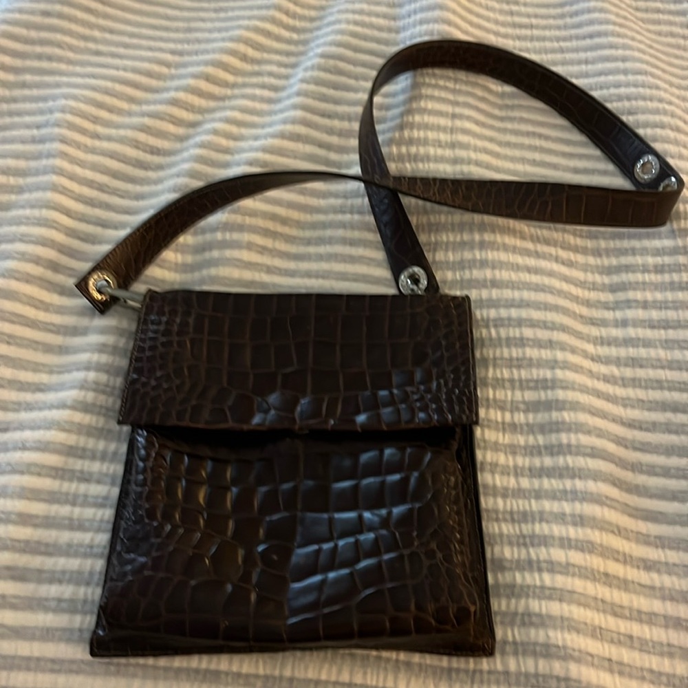 Prune leather bag